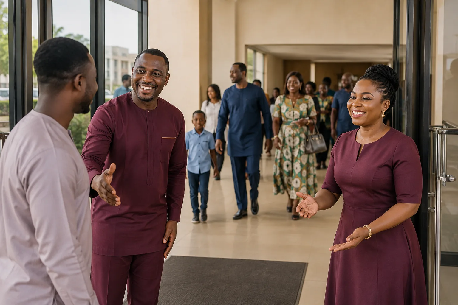 GECCI ushers welcoming guests